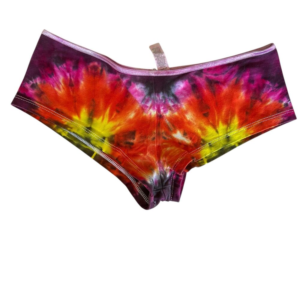 Womens Boy Shorts Panties Size Juniors XL Tie Dye Underwear Hippie Brand New NWT